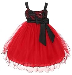 Girls Sequined Above the Knee Polyester/Tulle Sleeveless Flower-Girl Dress  With a Sash 
