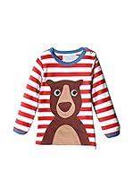 Toby Tiger Camiseta Manga Larga Lsabear (Rojo / Blanco)