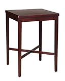 Bar Table with Crossed Base in Cherry Finish