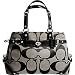 Coach Signature Patent Large Carly Carryall (Bw/black)