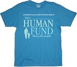 Seinfeld Human Fund Money For People Mens T-Shirt Tee Blue