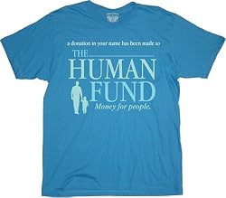 Seinfeld Human Fund Money For People Men's T-Shirt Tee Blue