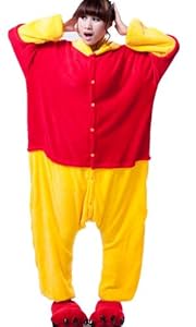 Qiyun Winnie Pooh Adult Unisex Animal Sleepsuit Anime Kigurumi Costume Pajamas
