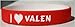 I Love Valen Custom Wristband