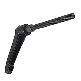 uxcell アジャスタブルハンドル　ハンドル　調節可能な　レバー回転角度　メタル　ブラック　1個入