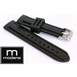 20mm MODENA Italian Rubber Diver's band w/ Tang buckle