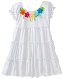 Love U Lots Girls 7-16 Tiered Cover-Up with Flowers