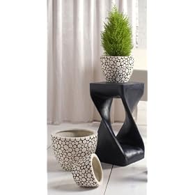 SET OF 3 STYRAX WOOD CACHEPOTS by 