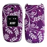 Premium Design Purple Flower Leaf Hard Protector Case For Samsung A197