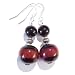 The Black Cat Jewellery Store-Agate, Black Onyx & Tibetan Silver Earrings On STS Earwires