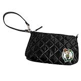 NBA Boston Celtics Ladies Black Quilted Wristlet Purse
