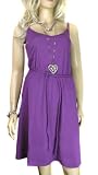 Pour femmes - Coton violet à lanières robe d'été dans les tailles 42 et plus la taille 44