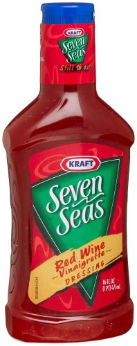 Kraft Seven Seas Red Wine Vinaigrette Dressing and Marinade, 16-Ounce Bottles (Pack of 6) by Kraft