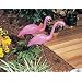 2 small Pink FLAMINGO mini Lawn Ornaments YARD art decor