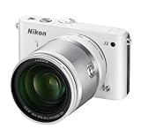 Nikon �f�W�^�����J���� Nikon 1 (�j�R������) J3 ���^10�{�Y�[���L�b�g �z���C�g N1J310ZKWH