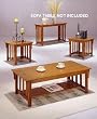 Brentwood Oak 3pc Pack Coffee/End Table & Sofa Table Set By Acme Furniture