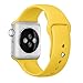 Apple Watch Replacement Band - Cooolbuy Soft Silicone Replacement Sports Wristbands Straps for Apple Wrist Watch iWatch All Models Formal Colors (42mm/Yellow)
