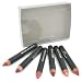 Giant Pencil Coffret: 3x Matt Giant Lipstick Pencil 1.95g - #01 ( Deep Red ), #02 ( Rich-Brown ) , #03( Redish-Copper Brown ) 3x Shiny Giant Lipstick Pencil 1.95g - #01 ( Pink Beige ), #02 ( Precious Red ) , #03( Burgundy )