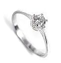 Engagement Sterling Silver Ring with Cubic Zirconias