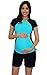Mermaid Maternity Women's Maternity Short Sleeve Illusion Rash Guard Swim Shirt