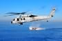 MH-60S Knighthawk (Helicopter over Landing Craft) Art Poster Print - 13x19