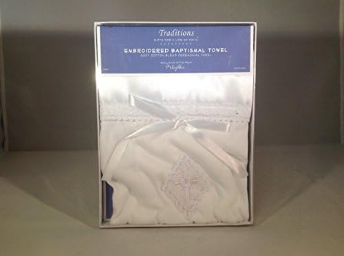 Embroidered Baptismal Towel - Gift Boxed