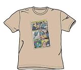 Superman - Vintage Comic - Adult Sand S/S T-Shirt For Men