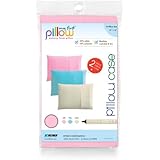 My First Mattress Pillow Set of Two Toddler Pillow Cases, Soft Pink