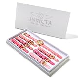Invicta Womens 10317 Wildflower Chronograph White Mother-Of-Pearl Dial Crystal Accented Pink Leather Watch