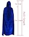Penta Angel Velvet Hooded Cloak Role Play Costume Christmas Halloween Party Cape (68