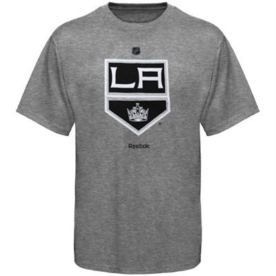 Los Angeles Kings Grey Primary Logo T-shirt