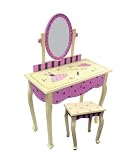 LC Creations Girly Girl Handpainted Vanity with Bench