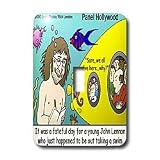 Londons Times Funny Music Cartoons - Beatles Collectible, Yellow Submarine - Light Switch Covers - single toggle switch