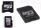 KOMPUTERBAY 16GB microSD microSDHC Memory Card with free MINISD Adapter and SD Adapter - Ultra High Speed Class 6
