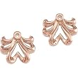 18K Rose Gold Earring Jackets