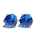 Boucles d'oreilles de cristal avec boîte-cadeau.Fait avec cristal Capri Bleue Swarovski. Très beau