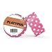 Fortis Design PT-POLKA Platypus Polka Dot Designer Duct Tape, 32' Length x 2" Width, Pink