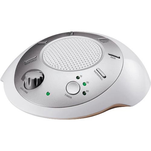 HoMedics SS-2000 Sound Spa Relaxation Sound Machine with 6 Nature Sounds, Silver