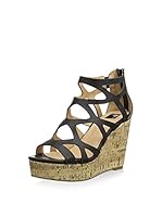 Giudecca Sandalias de cuña (Negro)