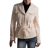 BGSD Women's Belted Leather Jacket