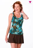 Woman Within Plus Size Print swim tankini top by Swim 365