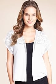 Indigo Collection Pointelle Cover Up Cardigan with Linen