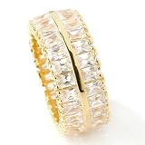 Sterling Silver / Gold or Rhodium Baguette Cubic Zirconia Ring