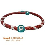 NFL Miami Dolphins Classic Spiral Football Necklace