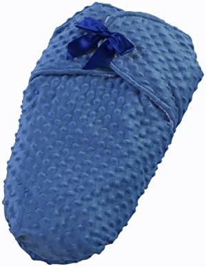 Swuddles Luxurious Wonderfull Baby Wrap Blanket Swaddle - Keeps Baby Warm and Cozy (Blue)