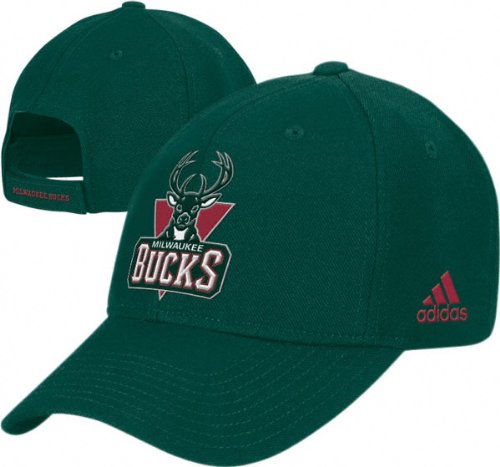 Milwaukee Bucks Basic Logo Cotton Primary Adjustable Hat
