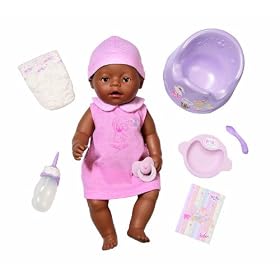 Zapf Creation Ethnic Baby Born Girl Doll with Magic Potty