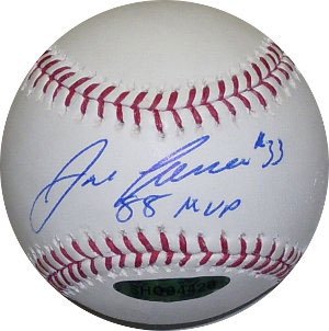 Jose Canseco Signed Athletics Baseball - 88 MVP
