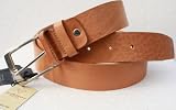 Soft Italian leather belt by Kenneth Brownne - colour Natural