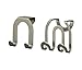 Spectrum Diversified Over-The-Cabinet Door Double Hook, Brushed Nickel (67971), 1 Set